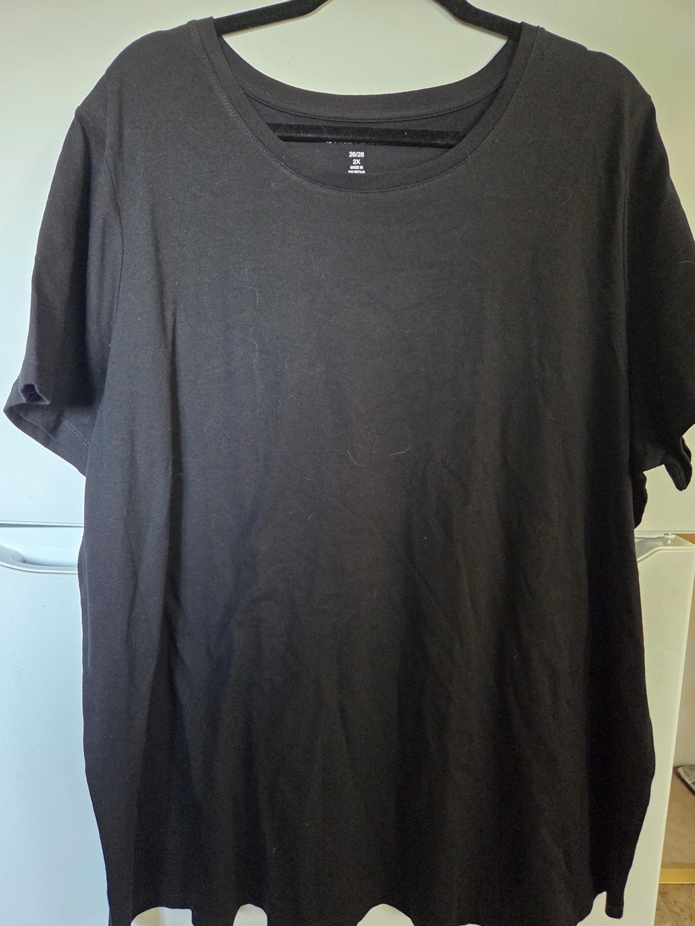 Classic Black Crew Neck Womans T-Shirt